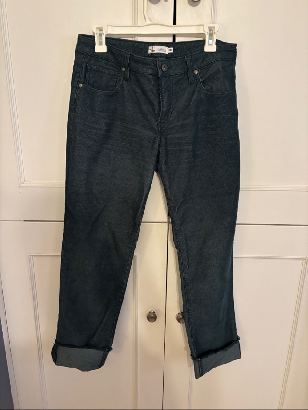 Carve Designs Dark Teal Corduroy Pants